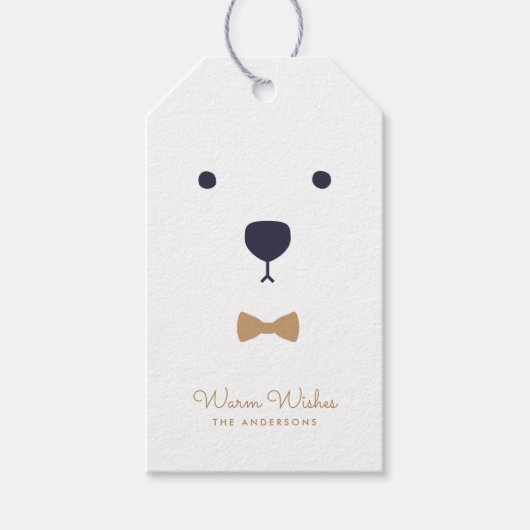 Kaktovik Polar Bear Geschenkanhänger (Vorderseite)