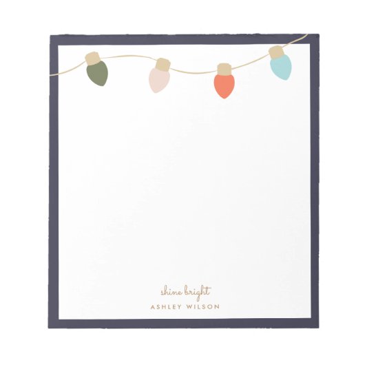 Kaktovik String Lights Notizblock (Vorderseite)