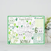 Kaktus-Aktivitätsblatt, Kakteen-Tischset (Stehend Vorderseite)