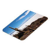 Kaktus am rechteckigen Magneten des Salar de Uyuni Magnet (Linke Seite)