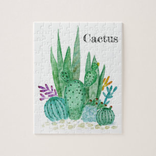Kaktus, Aquarell Puzzle