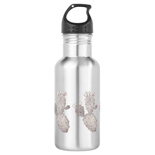 Kaktus Art Edelstahlflasche (Vorderseite)