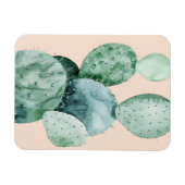 Kaktus auf Korallen Magnet (Horizontal)