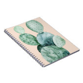 Kaktus auf Korallen Notizblock (Rechte Seite)