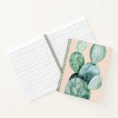 Kaktus auf Korallen Notizblock (Innenseite)