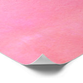 Kaktus auf rosa Hintergrund Poster (Ecke)