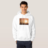 Kaktus auf Wüste Hoodie (Vorne ganz)