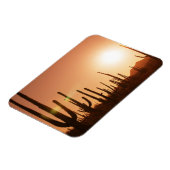 Kaktus auf Wüste Magnet (Linke Seite)