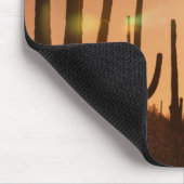 Kaktus auf Wüste Mousepad (Ecke)