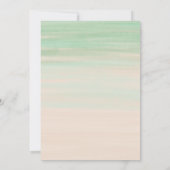 Kaktus Baby Dusche Einladung sukkulent (Rückseite)