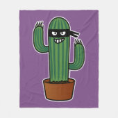 Kaktus bandido ninja verdeckter hinterlistiger fleecedecke (Vorderseite)