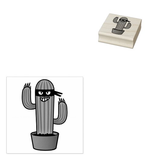 Kaktus bandido ninja verdeckter hinterlistiger gummistempel (Stempel)