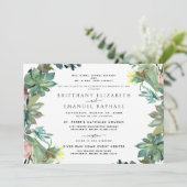 Kaktus Beide Eltern haben die Einladung zur Hochze (Stehend Vorderseite)