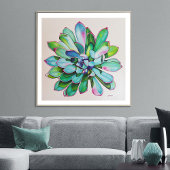 Kaktus Blau und Rosa | Poster