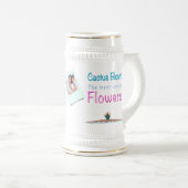 Kaktus blühen die einzigartigsten Blume Bierglas (VorderseiteRechts)