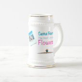 Kaktus blühen die einzigartigsten Blume Bierglas (VorderseiteRechts)