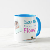 Kaktus blühen die einzigartigsten Blume Tasse (VorderseiteRechts)