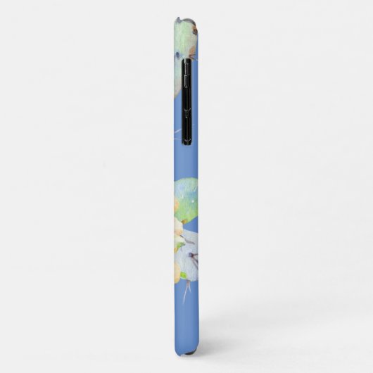 Kaktus blühen Wüste Blume Aquarellpfirsich lila Case-Mate iPhone Hülle (Hinten/Links)