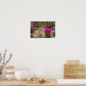 Kaktus-Blume Poster (Küche)