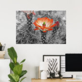 Kaktus-Blume Poster (Heimbüro)