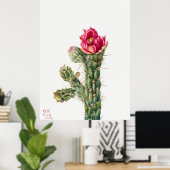 Kaktus-Blume Poster (Heimbüro)