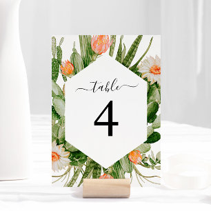 Kaktus-Blume Tabelle 4 Tischnummer Hochzeiten