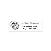 Kaktus-Blumen-Adresse Permastempel (Design)