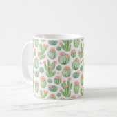 Kaktus Blumengarten Kaffeetasse (Vorderseite Links)