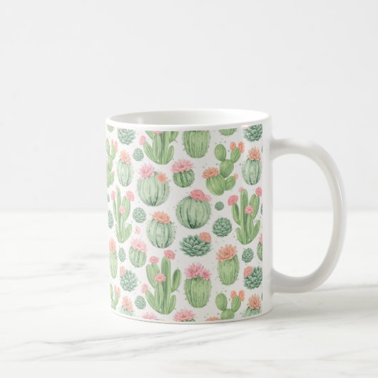Kaktus Blumengarten Kaffeetasse (Rechts)