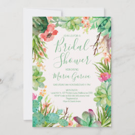 Kaktus-Brautparty-Einladung Einladung