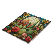 Kaktus-Buntglas Fliese (Seite)