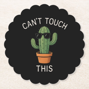 Kaktus "Can't Touch This" Humor Design Untersetzer