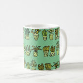 Kaktus Collection: HandGezeichnet Doodle-Set. Kaffeetasse (VorderseiteRechts)