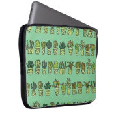 Kaktus Collection: HandGezeichnet Doodle-Set. Laptopschutzhülle (Vorne Rechts)