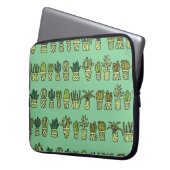 Kaktus Collection: HandGezeichnet Doodle-Set. Laptopschutzhülle (Vorderseite Links)