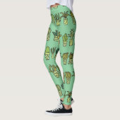 Kaktus Collection: HandGezeichnet Doodle-Set. Leggings (Links)