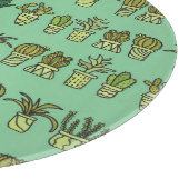 Kaktus Collection: HandGezeichnet Doodle-Set. Schneidebrett (Ecke)