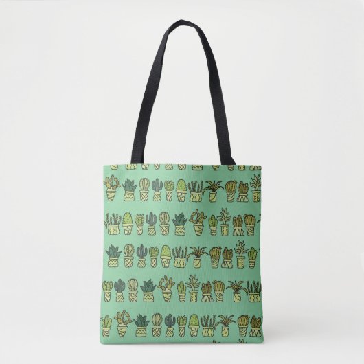 Kaktus Collection: HandGezeichnet Doodle-Set. Tasche (Vorderseite)