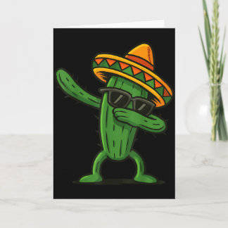 Kaktus Dabbing Cinco De Mayo Sombrero  Karte
