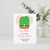 Kaktus, die ich verschoben habe Ankündigung Postka Postkarte (Stehend Vorderseite)