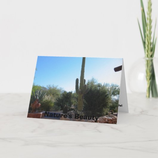 Kaktus, die Schönheit der Natur Karte (Vorderseite)