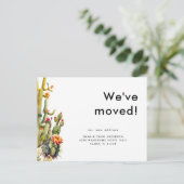 Kaktus, die wir bewegt haben postkarte (Stehend Vorderseite)