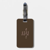 Kaktus-Druck-Gepäckanhänger Gepäckanhänger (Rückseite vertikal)