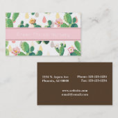 Kaktus-Druck-Visitenkarte Visitenkarte (Vorne/Hinten)