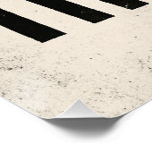 Kaktus, entrindet und Typo Audacieuse Poster (Ecke)