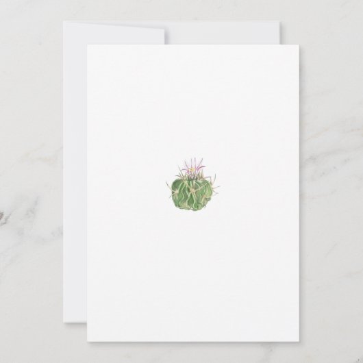 Kaktus, Fiesta-Brautparty Einladung (Rückseite)