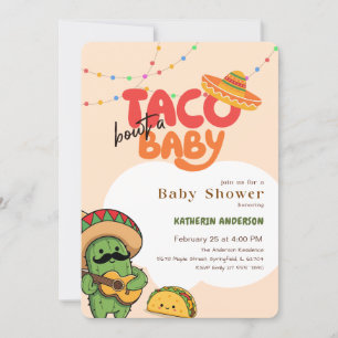 Kaktus-Fiesta-Mexikanische-Bunte-Taco-Baby-Party Einladung