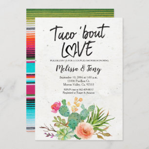 Kaktus-Fiesta-Paar-Duschen-Einladung Einladung