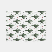 Kaktus Fleecedecke (Vorderseite (Horizontal))