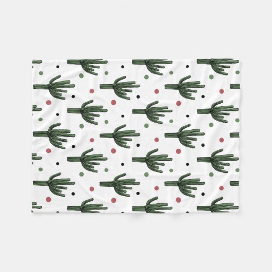 Kaktus Fleecedecke (Vorderseite (Horizontal))